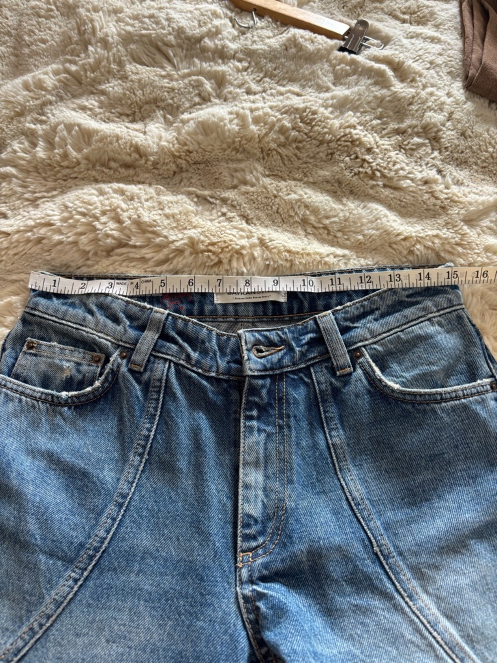 NWOT Women’s Blue Denim Jeans - Relaxed Wide Leg - Picture 4 of 6
